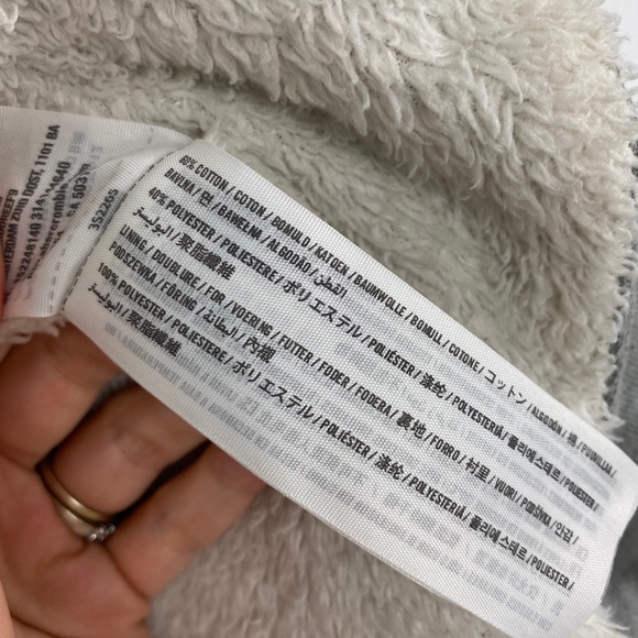 Hollister Cascading Fleece Jacket Cardigan Sz XS S - Picture 7 of 8